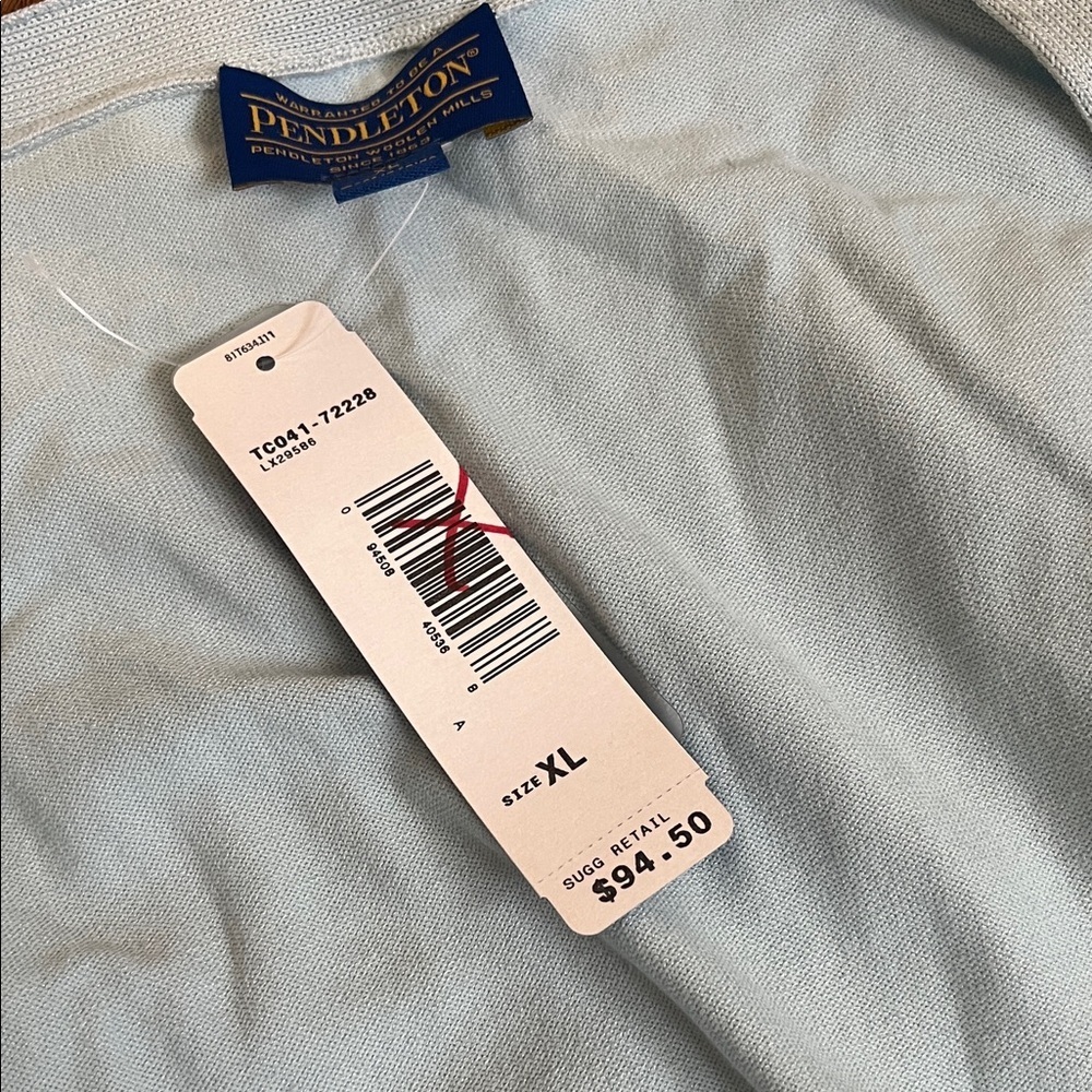 Pendleton Women's Light Blue Cardigan Sweater - Picture 6 of 6